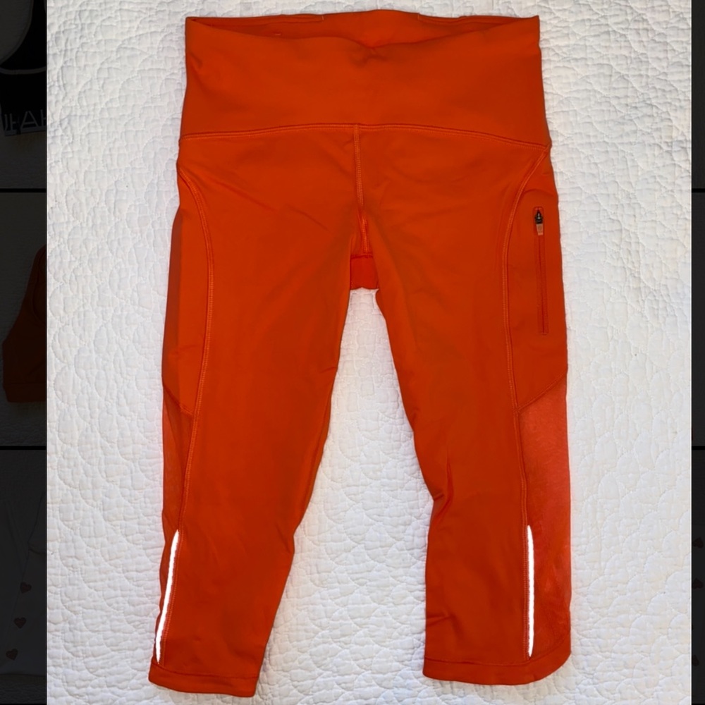 Lululemon Crop Workout Pant Mesh Sides